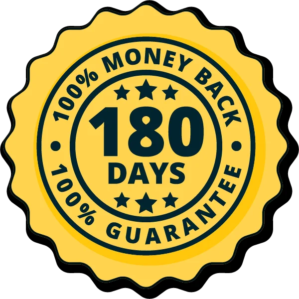 100% money back guarantee logo